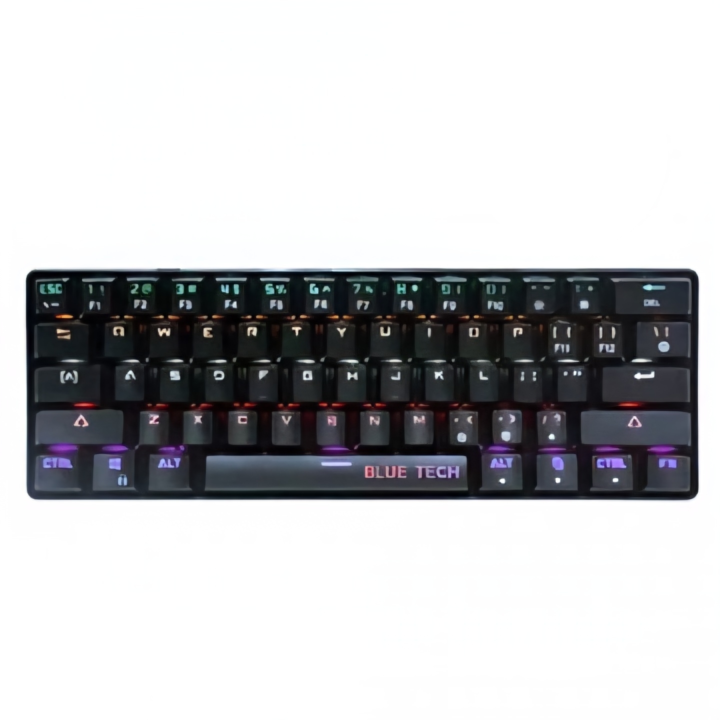 Blue Tech 60% Blue switchs RGB - Gaming Keyboard