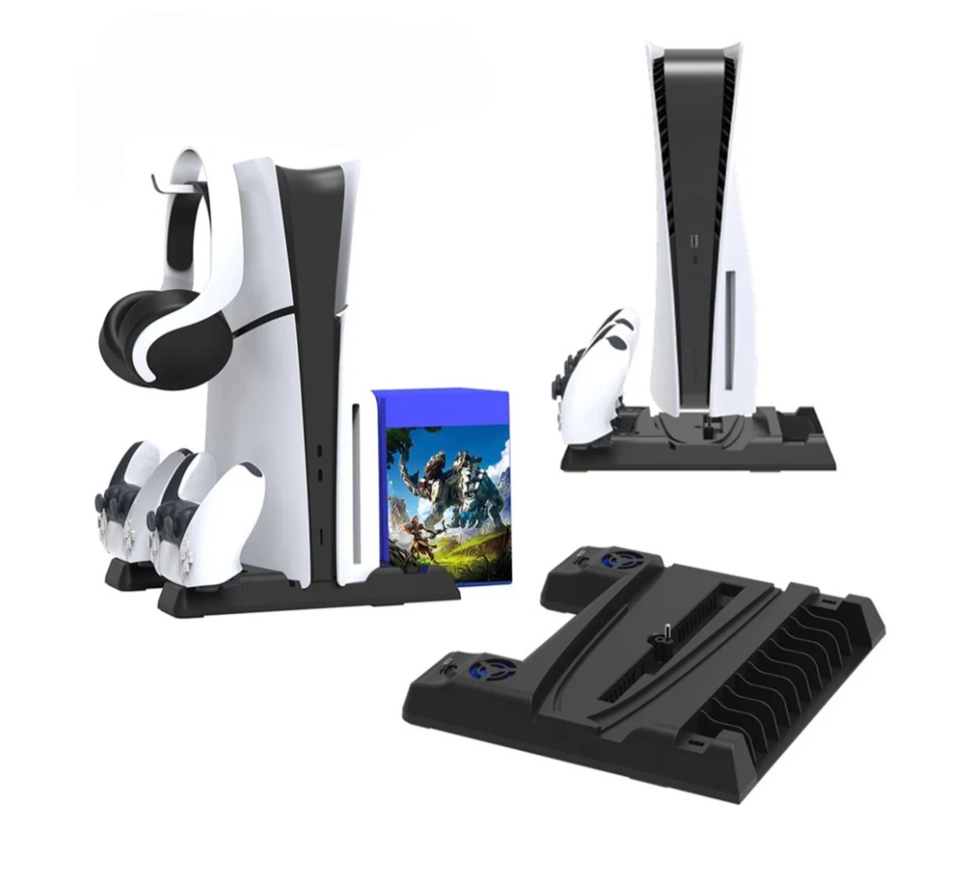 Dobe Multifunctional Cooling Stand with Charging Dock For PS5, PS5 Slim & PS5 Pro