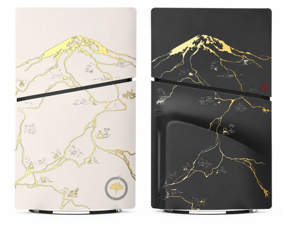PS5 Slim face plate ghost of yotei edition 2 colors available black & white