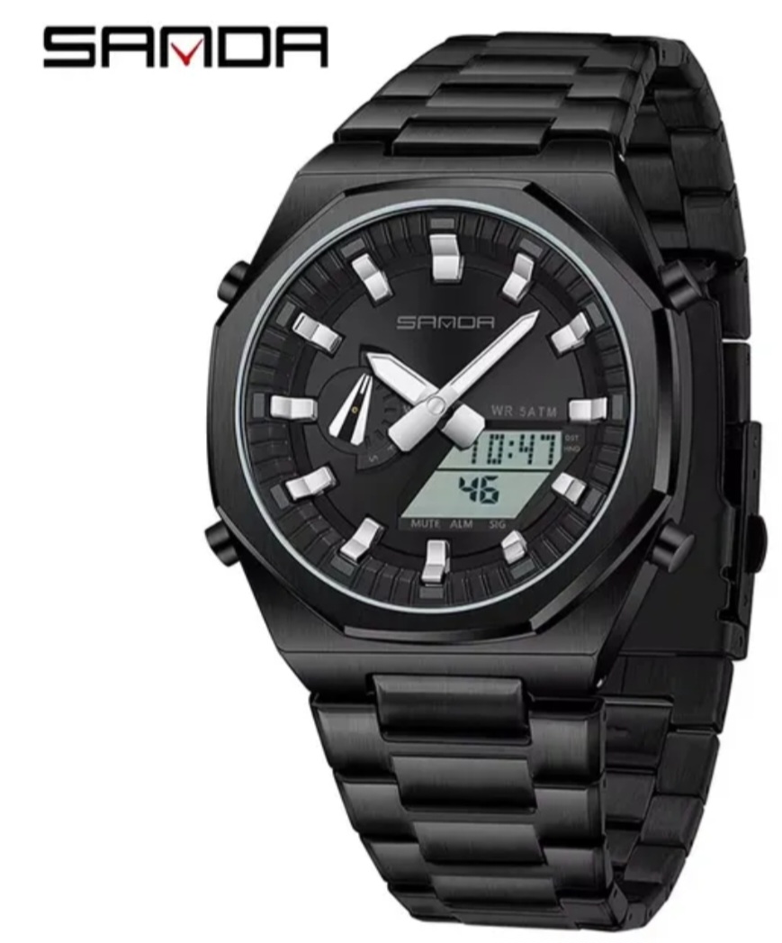 Sanda Luxary watch Stainless steal