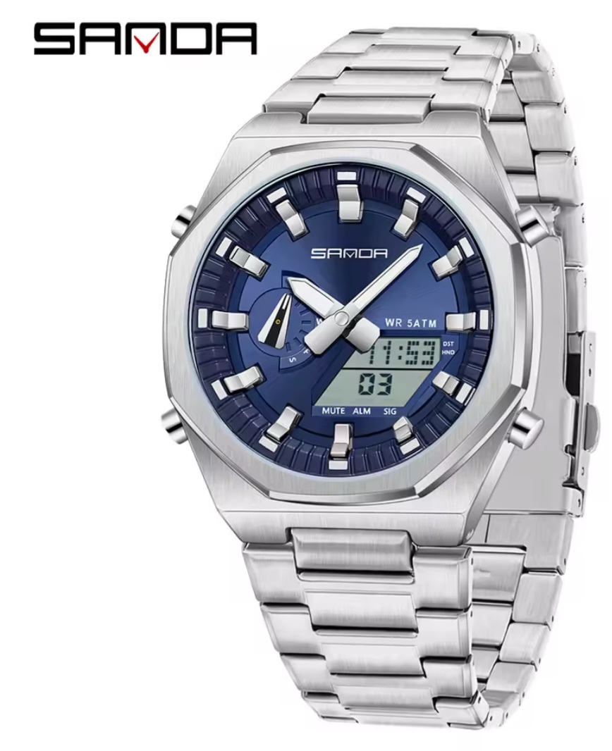 Sanda Luxary watch Stainless steal